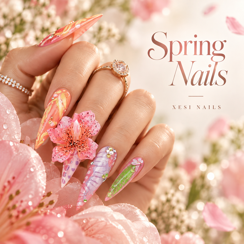 Spring Press On Nails